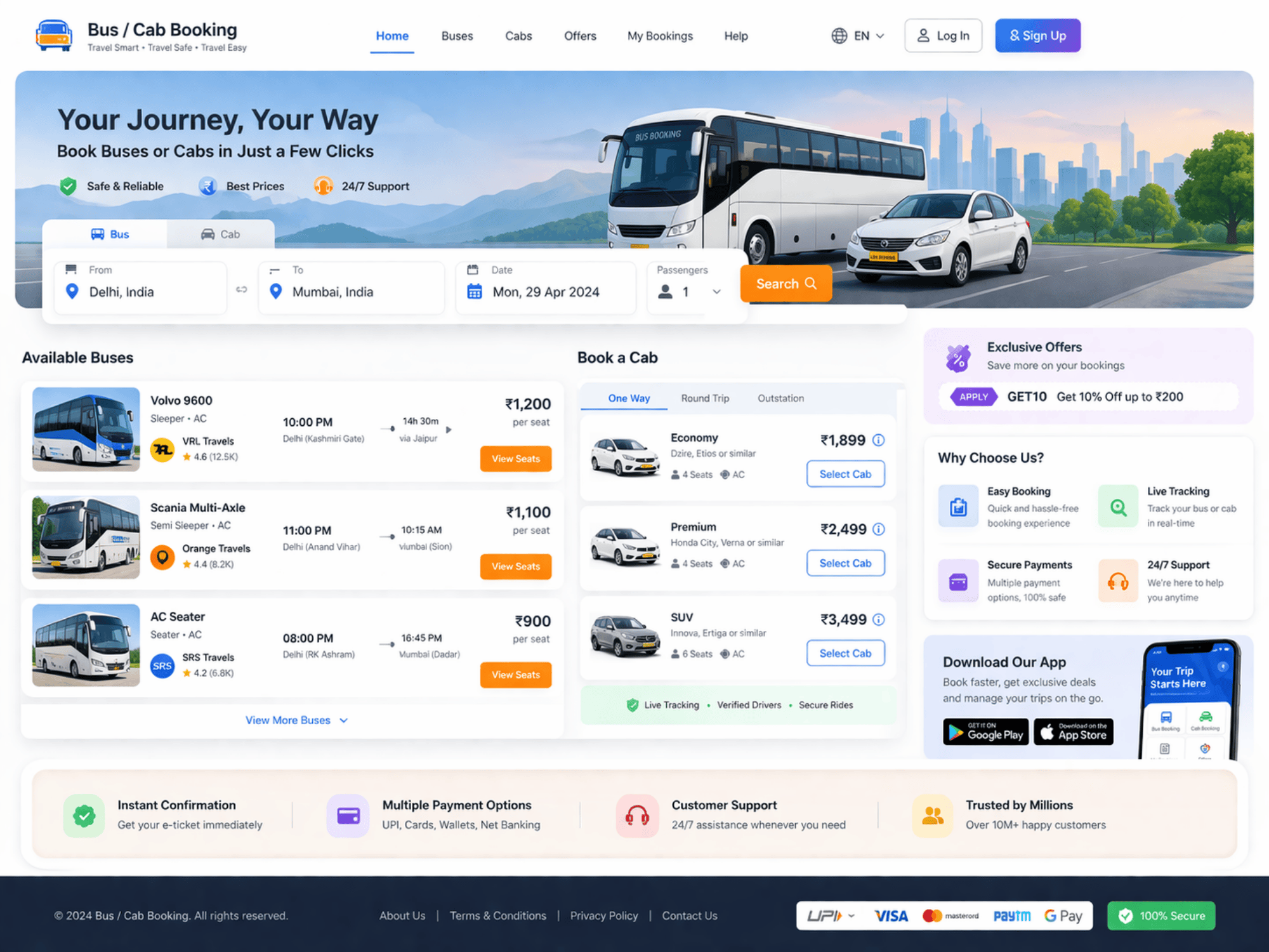 albasir t & t Bus / Cab Booking Website - Image 1